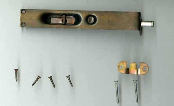 ご依頼の錠-錠金具　かざり　能　ばね付きロック錠の製作依頼 